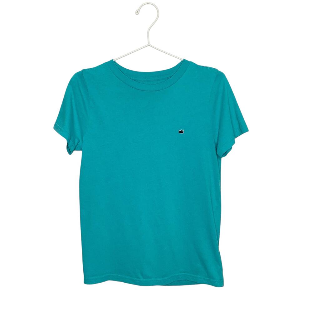 Crown & Ivy Turquoise Blue Short Sleeve Crew Neck Tee Medium